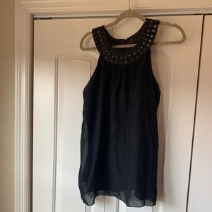 Women’s Black Tank with Beading - Size L